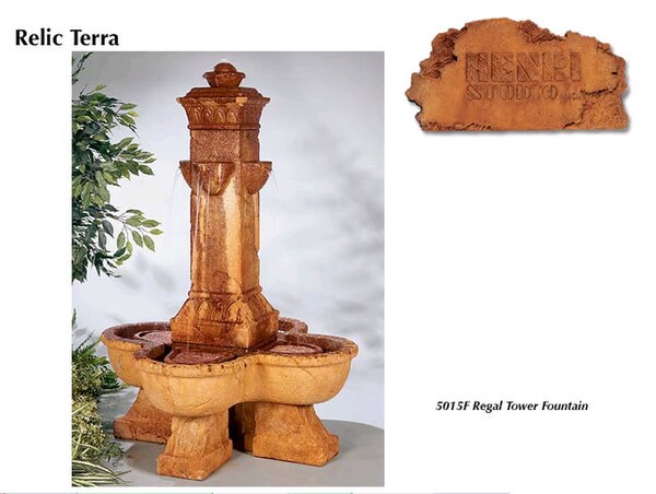 Henri Color Sample - Relic Terra Stain Finish Choice for Statues